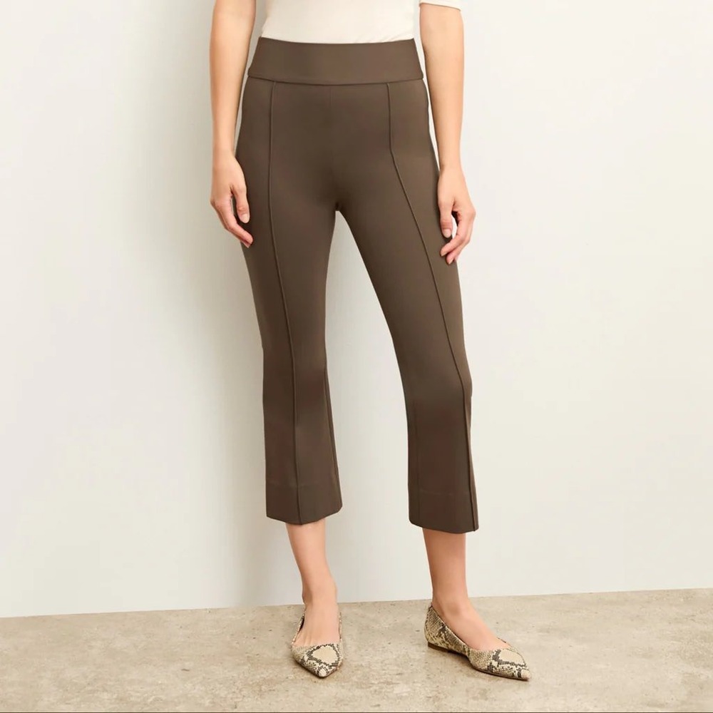 MM LaFleur Allyn Kick Flare Cropped Ponte Trousers Pant Size M